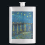 Vincent Van Gogh Starry Natten om Rhone Fickplunta<br><div class="desc">Van Gogh-mästerverk Starry Night - En målning av Vincent Van Gogh,  Starry Night Over the Rhone,  visar en natt fylld med stjärnor och en bro. Målad i Arles Frankrike nattetid,  målad 1888.</div>