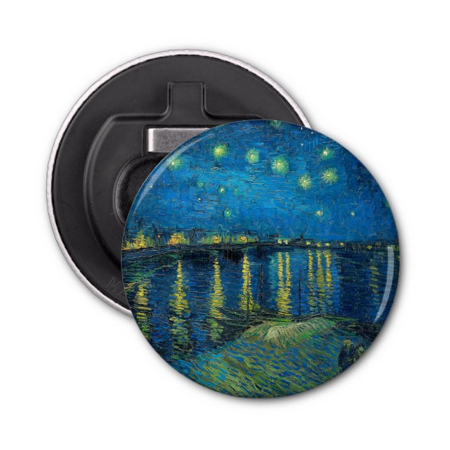 Vincent Van Gogh Starry Natten om Rhone Flasköppnare (Framsidan)