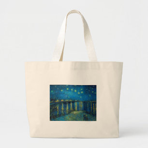 Vincent Van Gogh Starry Natten om Rhone Jumbo Tygkasse