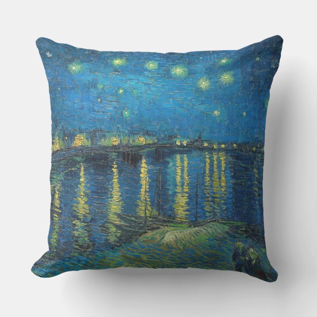 Vincent Van Gogh Starry Natten om Rhone Kudde (Framsida)