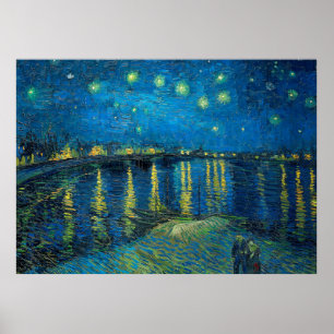 Vincent Van Gogh Starry Natten om Rhone Poster