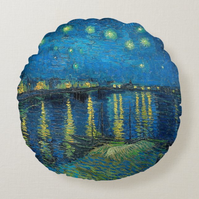 Vincent Van Gogh Starry Natten om Rhone Rund Kudde (Framsidan)