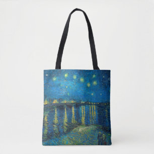 Vincent Van Gogh Starry Natten om Rhone Tygkasse