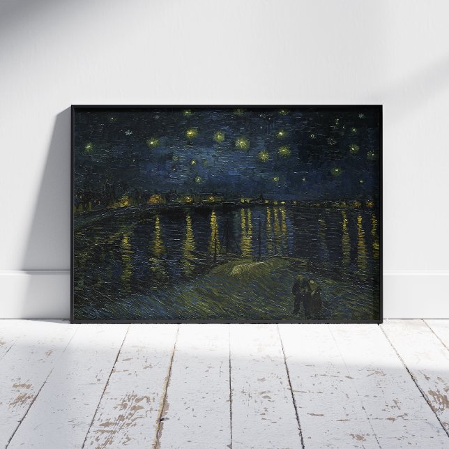 Vincent Van Gogh, Starry Natten över Rhone Fototryck (Skapare uppladdad)