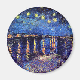 Vincent Van Gogh - Starry Natten över Rhone Magnet