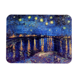 Vincent Van Gogh - Starry Natten över Rhone Magnet