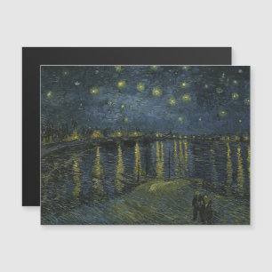 Vincent Van Gogh, Starry Natten över Rhone Magnetisk Inbjudningskort