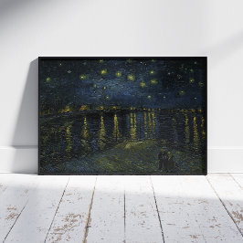 Vincent Van Gogh, Starry Natten över Rhone Poster