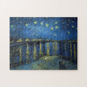 Vincent Van Gogh - Starry Natten över Rhone Pussel