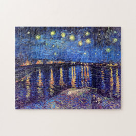 Vincent Van Gogh - Starry Natten över Rhone Pussel