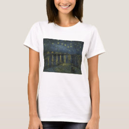 Vincent Van Gogh, Starry Natten över Rhone T Shirt