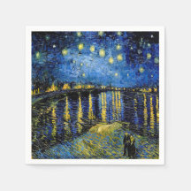 Vincent Van Gogh Starry Night 1888 Papper Napkins