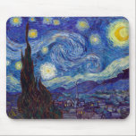 VINCENT VAN GOGH - Starry night 1889 Musmatta<br><div class="desc">VINCENT VAN GOGH - Starrikväll 1889Olja på canvas</div>