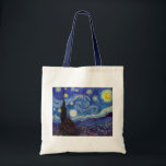 VINCENT VAN GOGH - Starry night 1889 Tygkasse<br><div class="desc">VINCENT VAN GOGH - Starrikväll 1889Olja på canvas</div>