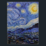 Vincent Van Gogh - Starry night Anteckningsbok<br><div class="desc">Stjärnnatten/La unit etoilee - Vincent Van Gogh 1889</div>