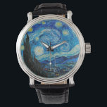 Vincent van Gogh, Starry Night Armbandsur<br><div class="desc">Starry Night,  berömd-målning av Vincent van Gogh</div>