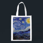 Vincent Van Gogh - Starry night Återanvändbar Påse<br><div class="desc">Stjärnnatten/La unit etoilee - Vincent Van Gogh 1889</div>