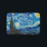 Vincent van Gogh, Starry Night Badrumsmatta<br><div class="desc">Starry Night,  berömd-målning av Vincent van Gogh</div>
