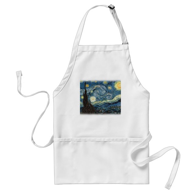 Vincent van Gogh, Starry Night. Berömd konst. Förkläde (Framsidan)