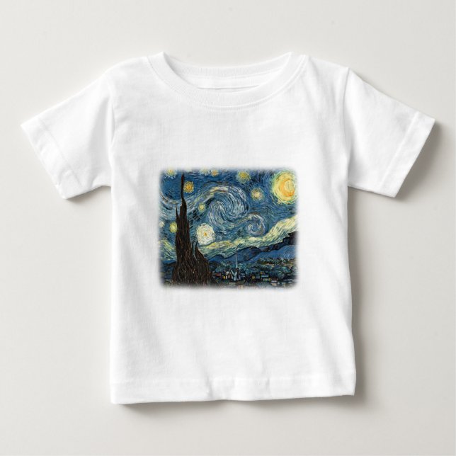 Vincent van Gogh, Starry Night. Berömd konst. Tee (Framsida)