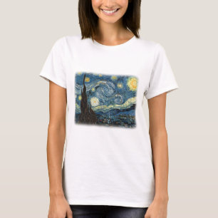 Vincent van Gogh, Starry Night. Berömd konst. Tee