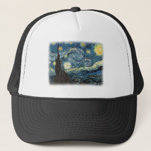 Vincent van Gogh, Starry Night. Berömd konst. Truckerkeps