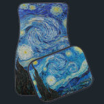 Vincent van Gogh - Starry Night Bilmatta<br><div class="desc">Starry Night,  berömd-målning av Vincent van Gogh</div>