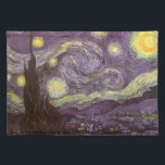 Vincent van Gogh - Starry Night Bordstablett<br><div class="desc">Starry Night (1889) av Vincent van Gogh är en vintage post impressionism bra konst liggande naturmålning. En syn på en stad i dalen på natten med molnen snurrande, stjärnorna skugga och en vacker gyllene gult krescent måne. Den målades under dagen från minnet och är van Goghs mest berömd målning. Om...</div>