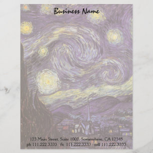 Vincent van Gogh - Starry Night Brevhuvud