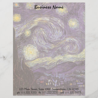 Vincent van Gogh - Starry Night Brevhuvud