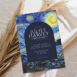 Vincent Van Gogh Starry Night Bröllop Inbjudningar<br><div class="desc">Vincent Van Gogh Starry Night Wedding bjudande</div>
