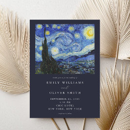 Vincent Van Gogh Starry Night Bröllop Inbjudningar