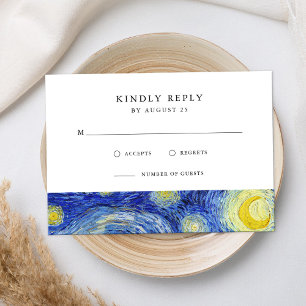 Vincent Van Gogh Starry Night Bröllop OSA Kort