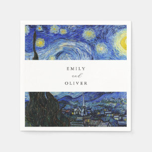Vincent Van Gogh Starry Night Bröllop Pappersservett