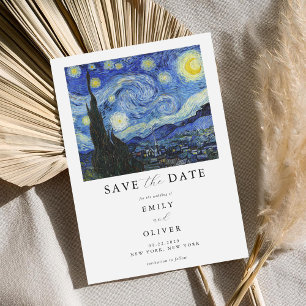 Vincent Van Gogh Starry Night Bröllop Spara Datumet