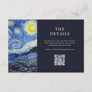 Vincent Van Gogh Starry Night Bröllop Tilläggskort