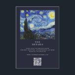 Vincent Van Gogh Starry Night Bröllop Tilläggskort<br><div class="desc">Skapa dina egna personlig bröllop-djurutrymmeskort med Vincent Van Gogh Starry Night Painting</div>