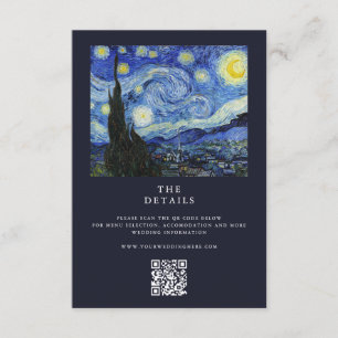 Vincent Van Gogh Starry Night Bröllop Tilläggskort