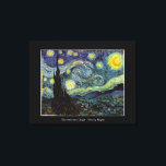 Vincent van Gogh, Starry Night Canvastryck<br><div class="desc">Vincent van Gogh,  Starry Night.</div>