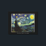 Vincent van Gogh, Starry Night Canvastryck<br><div class="desc">Vincent van Gogh,  Starry Night.</div>