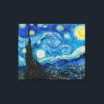Vincent van Gogh, Starry Night Canvastryck<br><div class="desc">Starry Night,  berömd målning av Vincent van Gogh.</div>