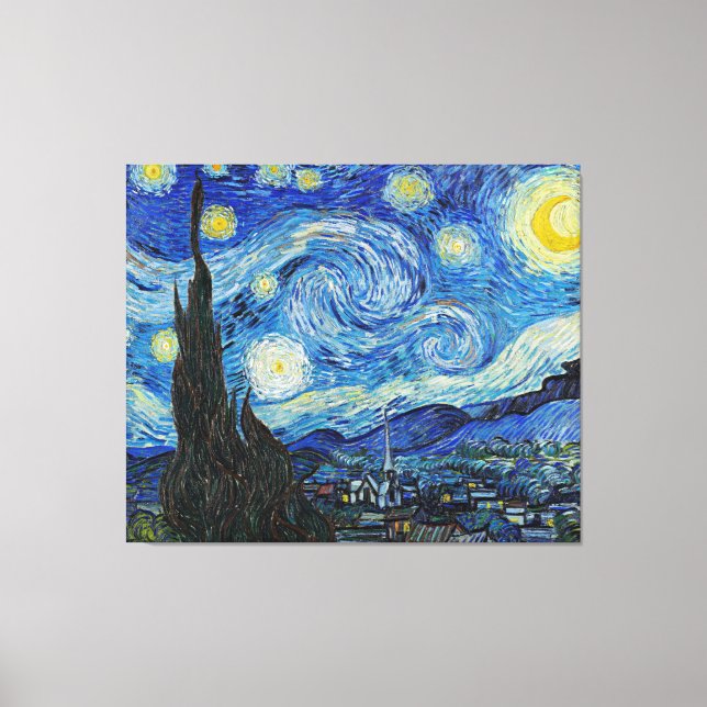 Vincent van Gogh, Starry Night Canvastryck (Framsida)