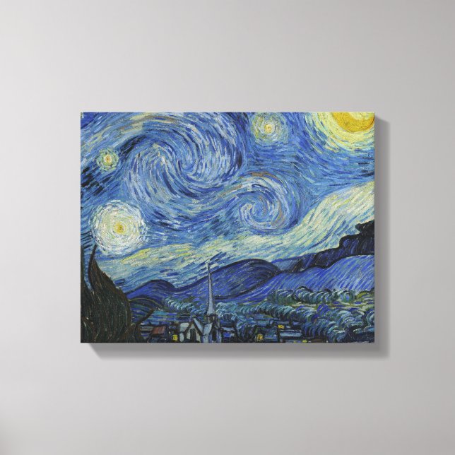 Vincent van Gogh - Starry Night Canvastryck (Framsida)