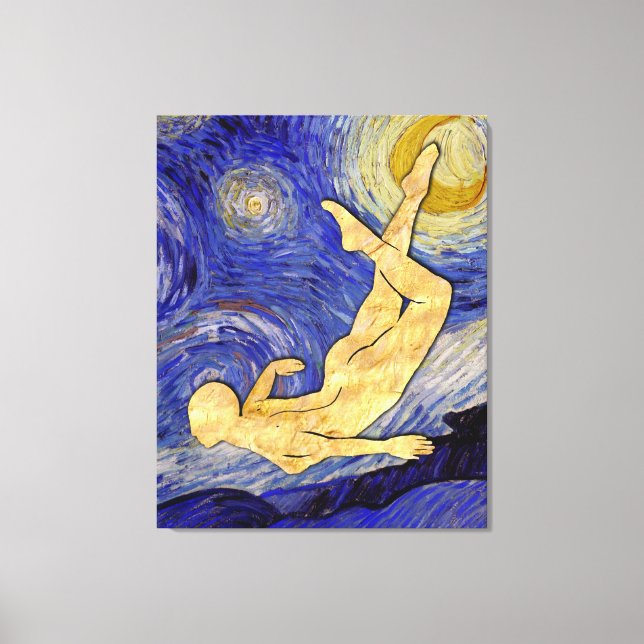 Vincent Van Gogh Starry Night Canvastryck (Framsida)