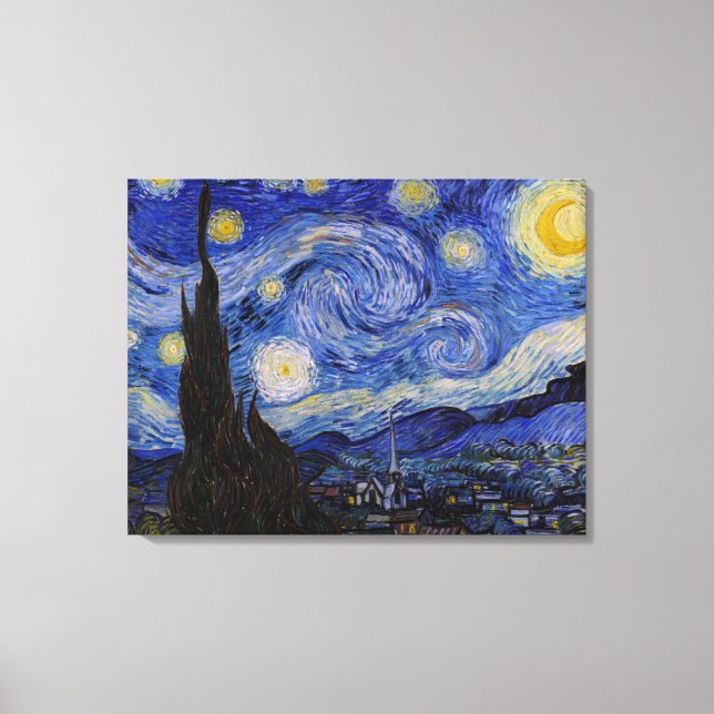 Vincent Van Gogh - Starry night Canvastryck (Framsida)