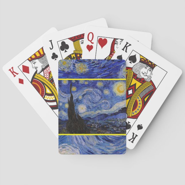 Vincent Van Gogh - Starry night Casinokort (Baksidan)