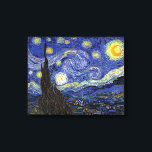 Vincent Van Gogh - Starry Night Extra Large Canvastryck<br><div class="desc">Vincent Van Gogh är Starry Natt. Olja på canvas från 1889, Starry Night, målades medan Van Gogh befann sig i asyl på Saint-Remy, Frankrike, och betraktas som ett av hans underbarare mästerverk. Även om det är en nattscen målades det under dagen och representerar synen från fönstret i Van Goghs sanitariumsovrum....</div>