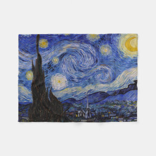 Vincent Van Gogh - Starry night Fleecefilt