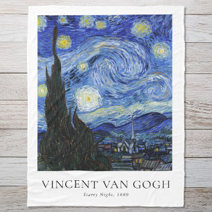 Vincent Van Gogh Starry Night Fleecefilt