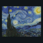 Vincent van Gogh - Starry Night Fototryck<br><div class="desc">Vincent van Gogh - Starry Night - 1889 - oljemålning</div>